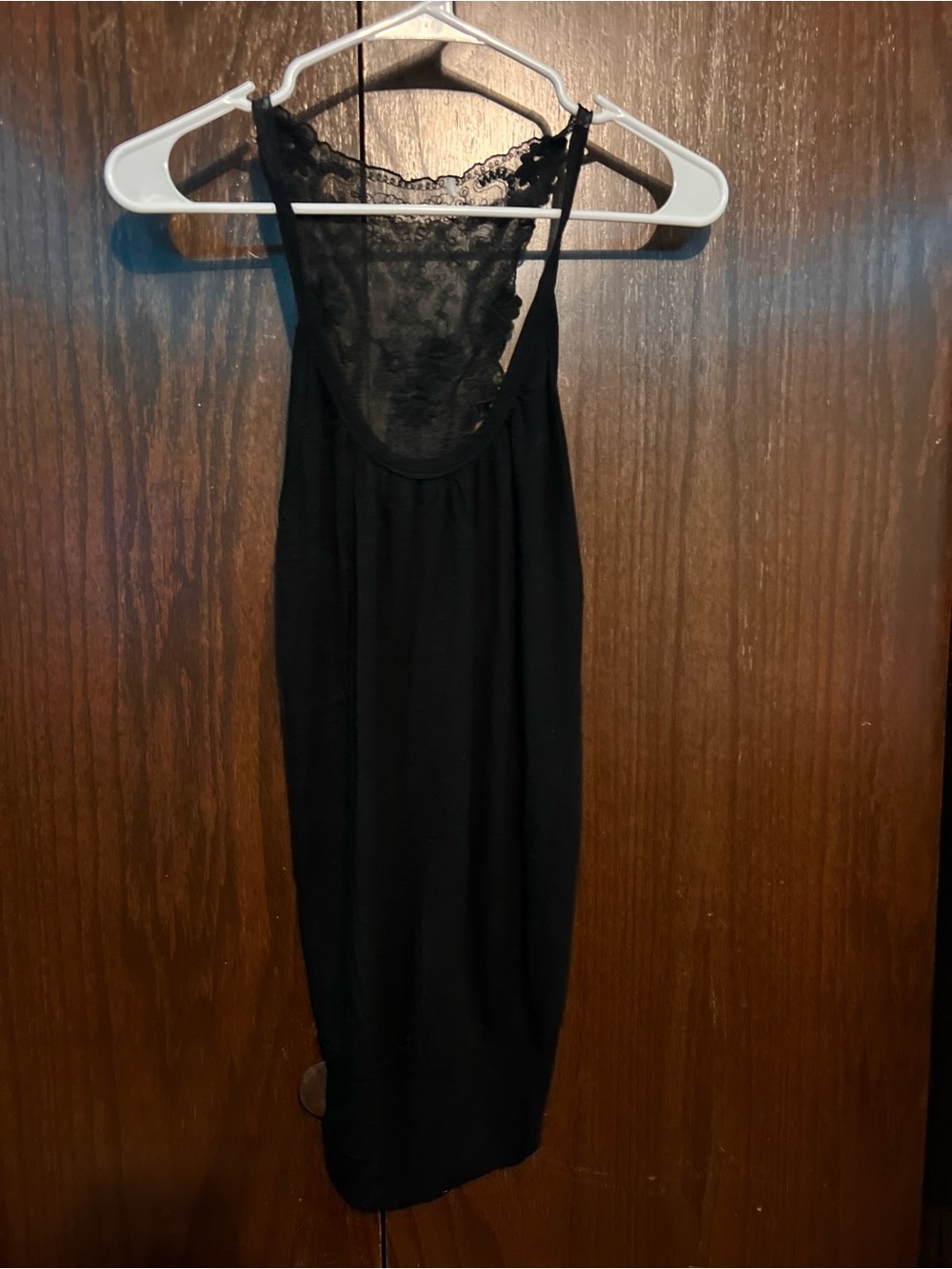 Black Lace-Back Tank Top - Women